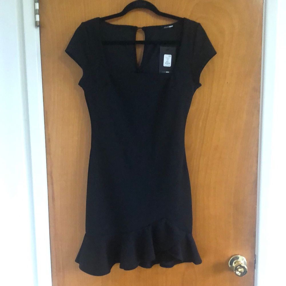 Fashion nova mini dress size large color black